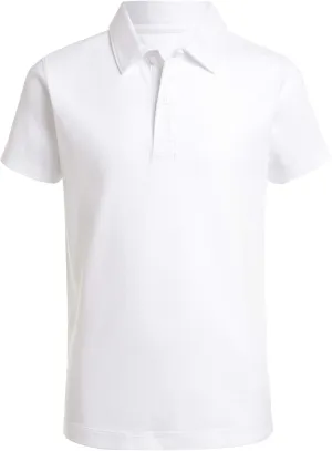 Nautica Boys' School Uniform Sensory-Friendly Short Sleeve Polo