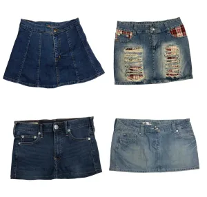 "Denim Delight: The Skirt Shining Bright!" 🌟(S-490)