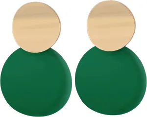 Round Dangle Earrings for Women  Ear Accessories for Party or Casual Wear  Matte Disc Circle Earrings for Women