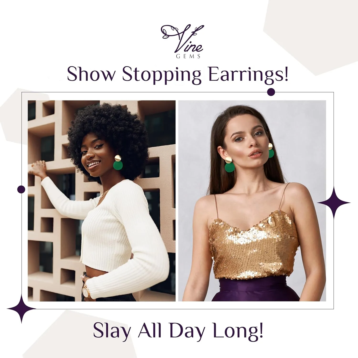 Round Dangle Earrings for Women  Ear Accessories for Party or Casual Wear  Matte Disc Circle Earrings for Women