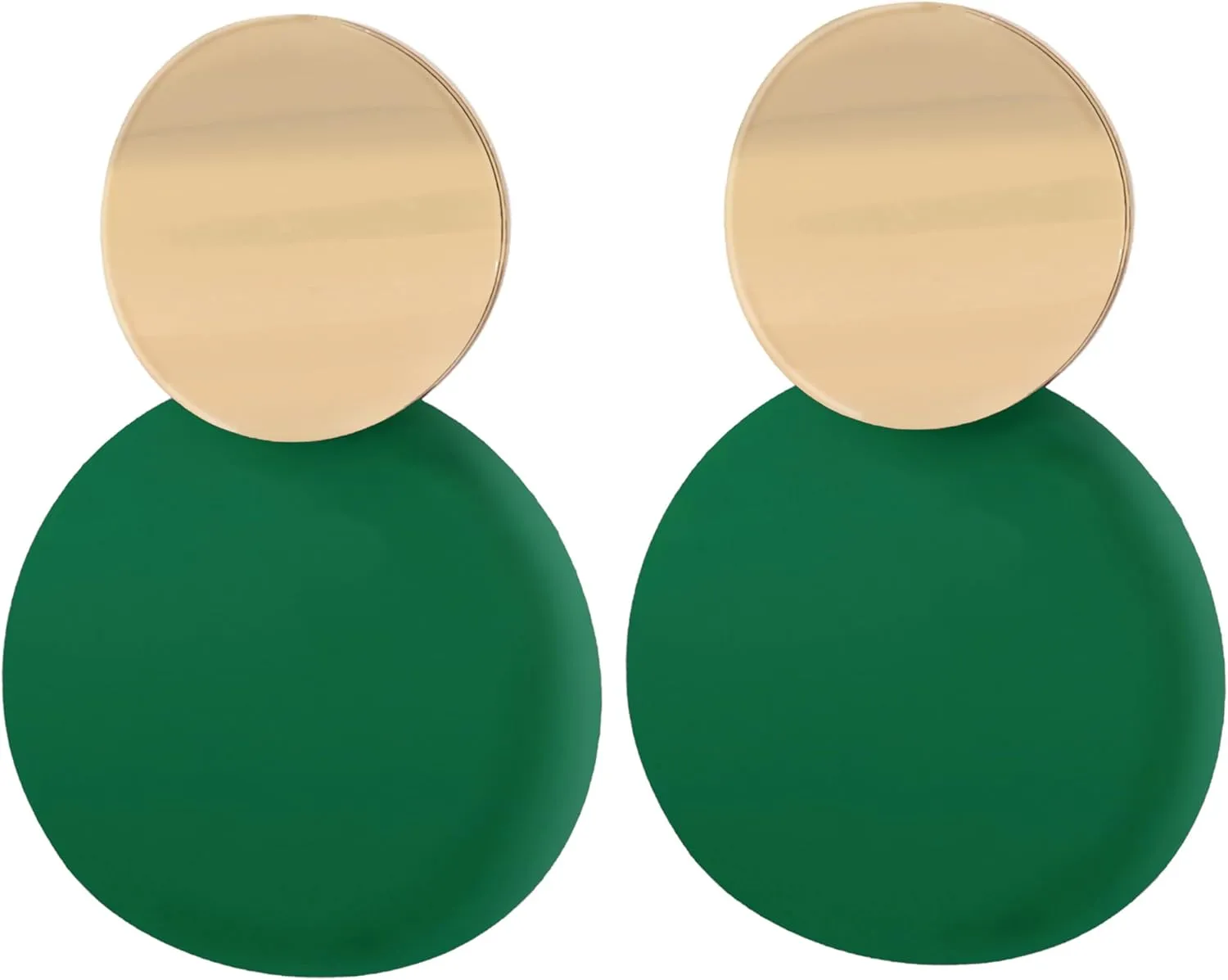 Round Dangle Earrings for Women  Ear Accessories for Party or Casual Wear  Matte Disc Circle Earrings for Women