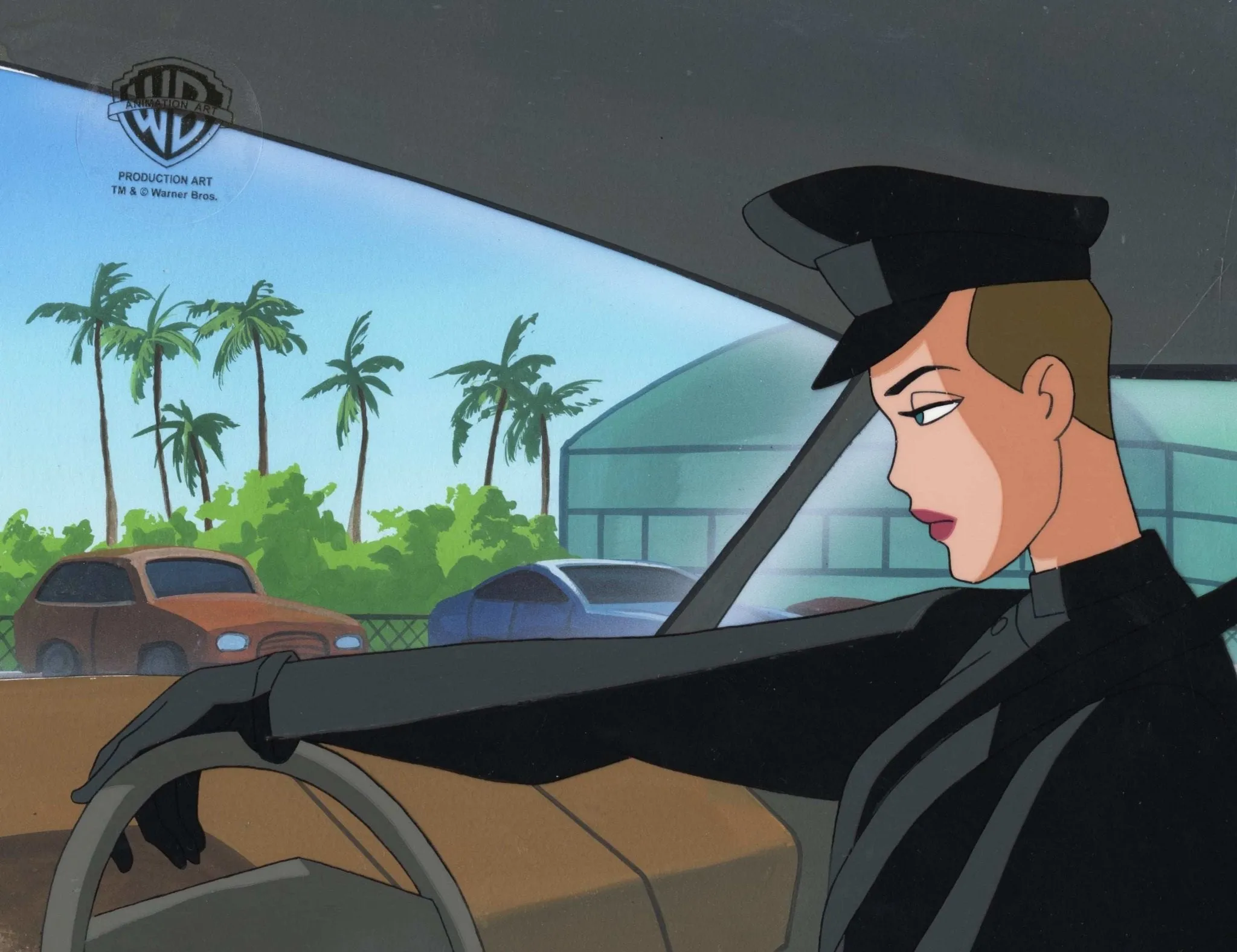 Superman the Animated Series Original Production Cel on Original Background:  Mercy