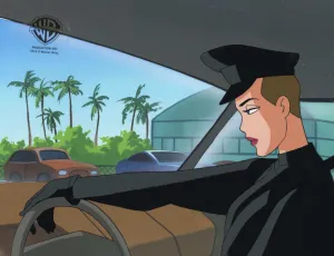 Superman the Animated Series Original Production Cel on Original Background:  Mercy