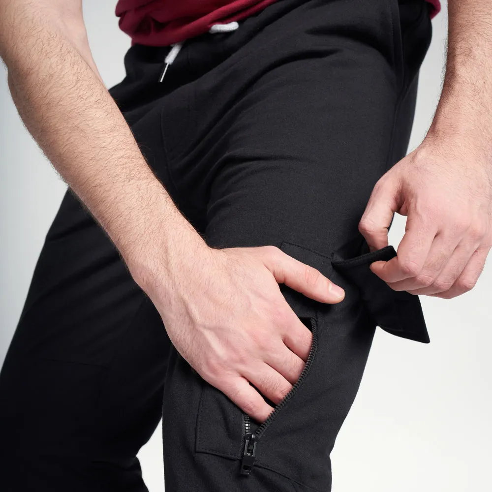 sweat pants black