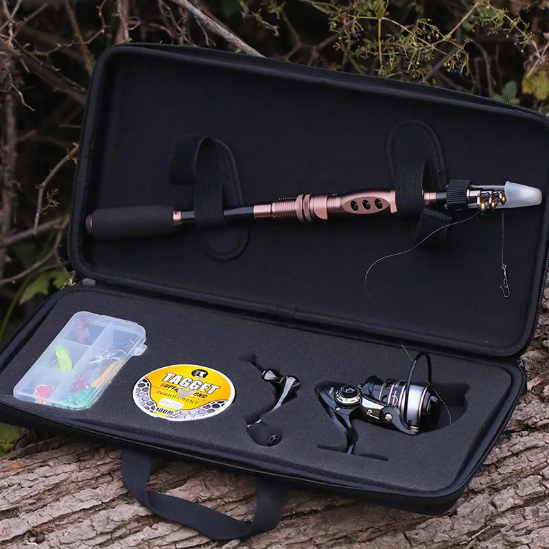 Telescopic Carbon Fishing Rod Outdoor Fishing Gear Sea Fishing Kit