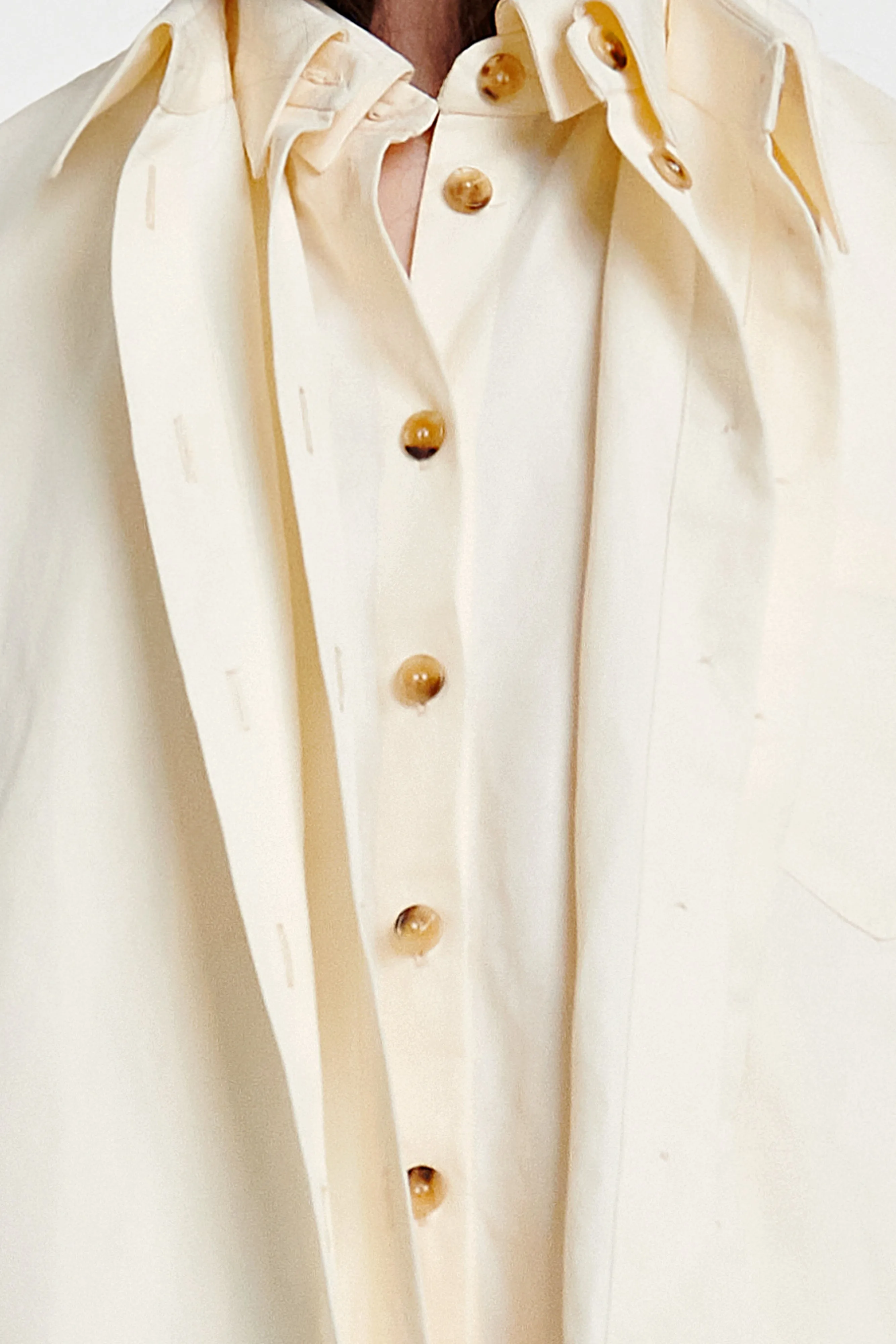 Triple Trompe-l’oeil Shirt Ecru