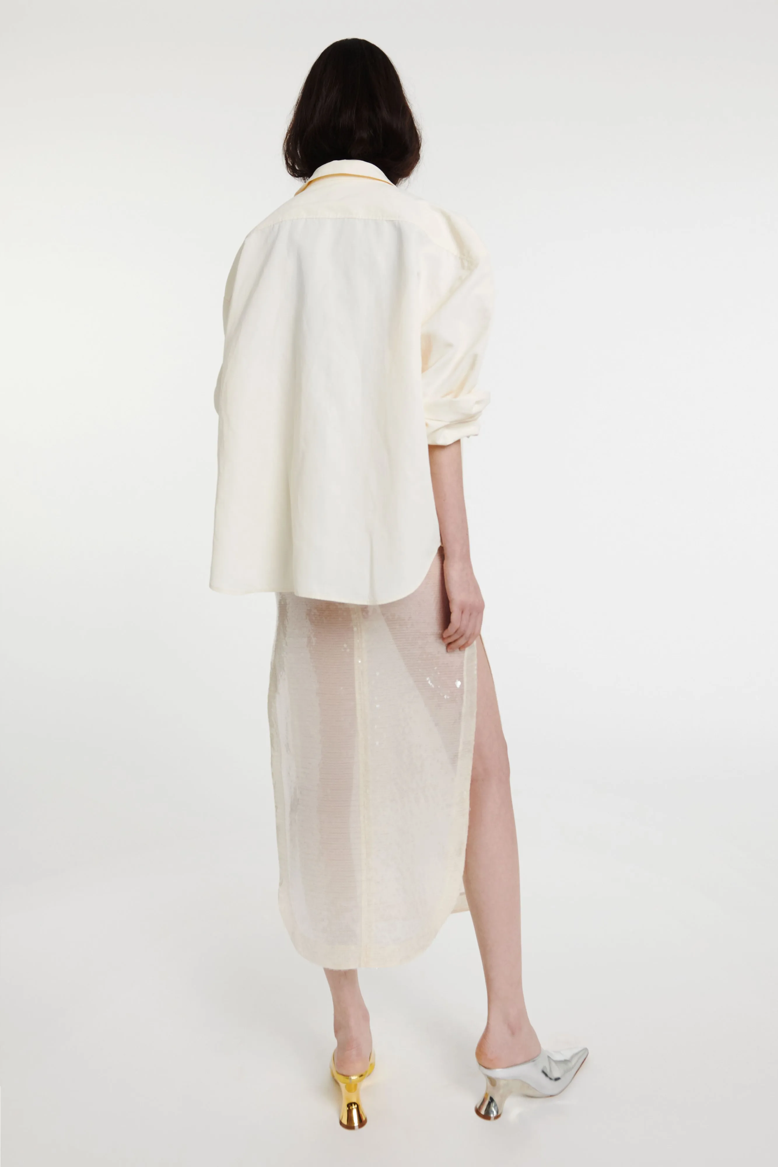 Triple Trompe-l’oeil Shirt Ecru
