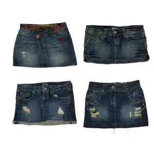 Turn back time: y2k denim mini skirts (NS-306)