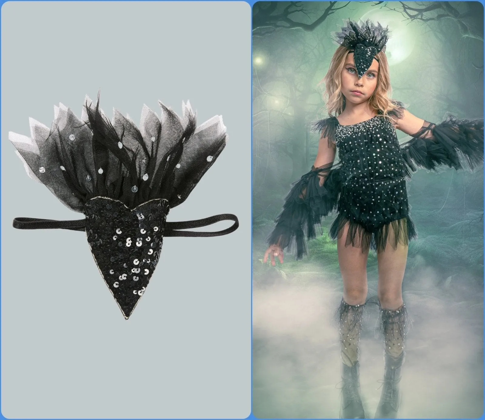 Tutu Du Monde Halloween Birds of a Feather Headband