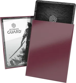 Ultimate Guard Katana Card Sleeves: 100 Standard Size TCG Sleeves, 66 x 91mm, Radiant Plum Back, Tournament Quality, No PVC & Acid-Free, High Clarity
