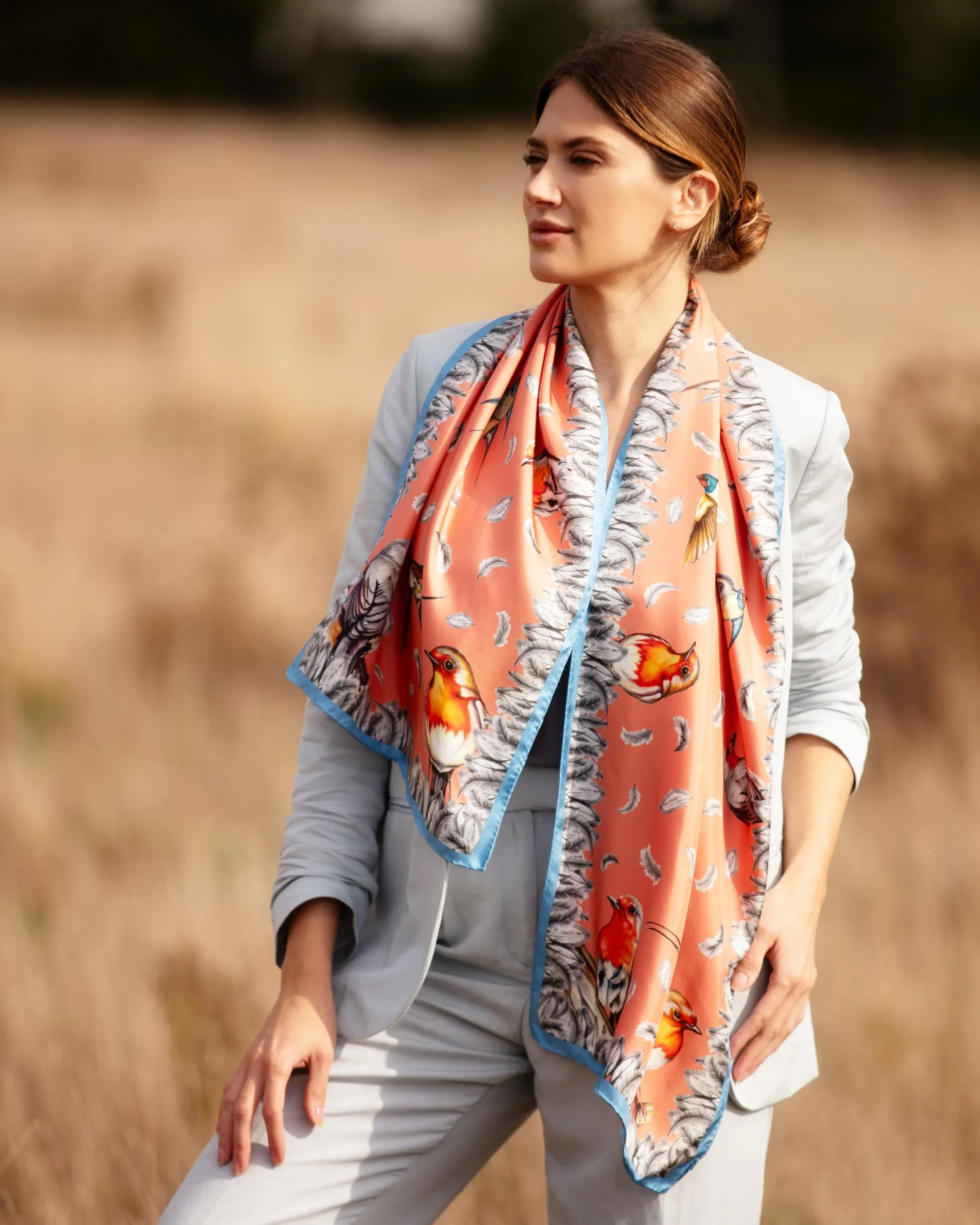 Watching Over Me Sienna Orange Classic Scarf
