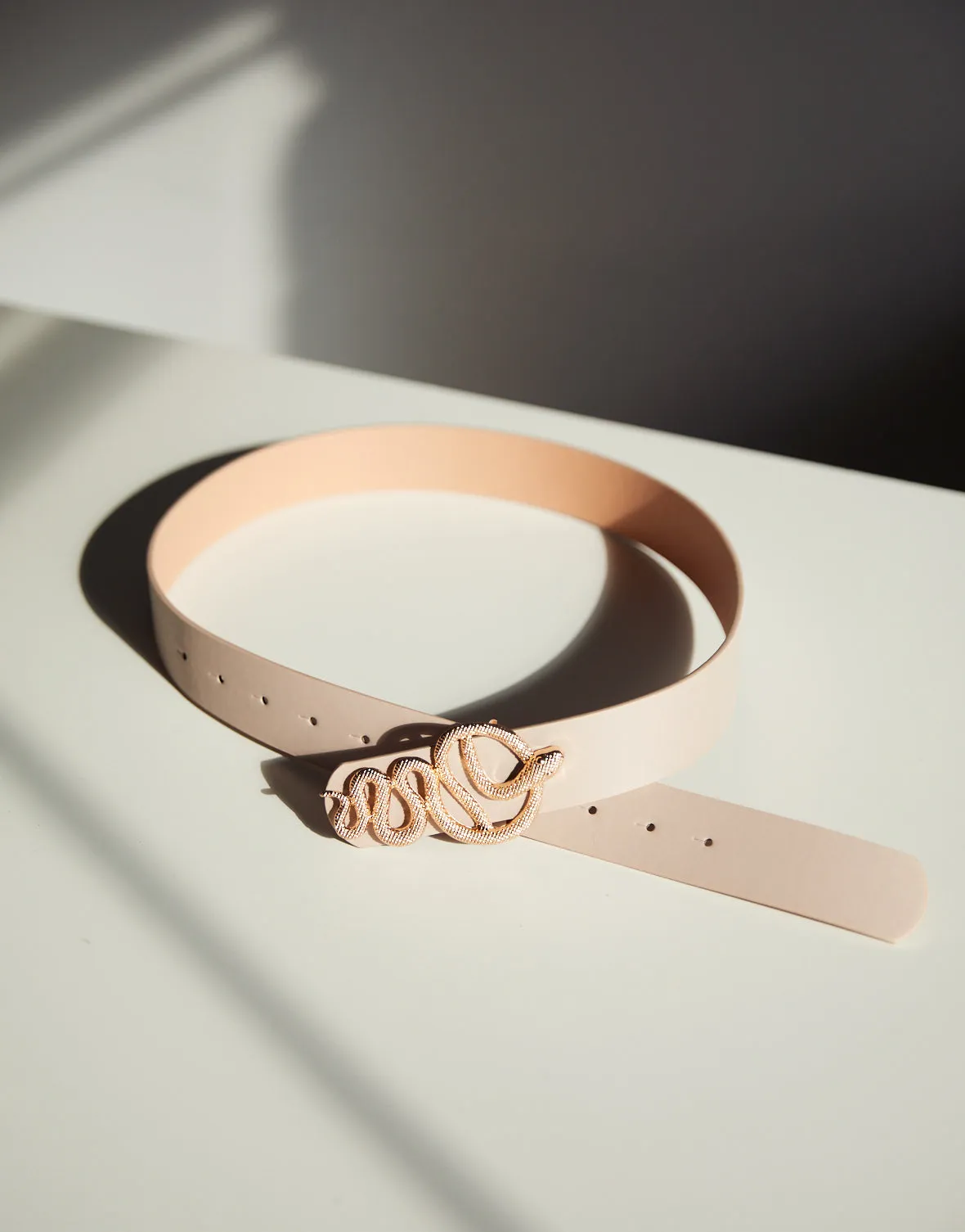 Wavy Snake Buckle Belt
