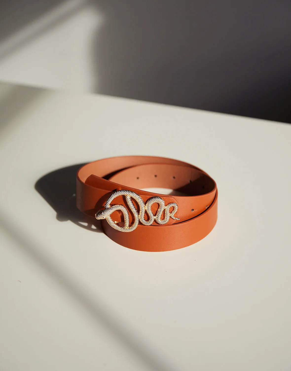Wavy Snake Buckle Belt
