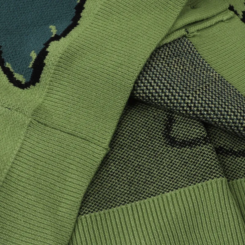 Winter Loose Dinosaur Pattern Knitted Sweaters