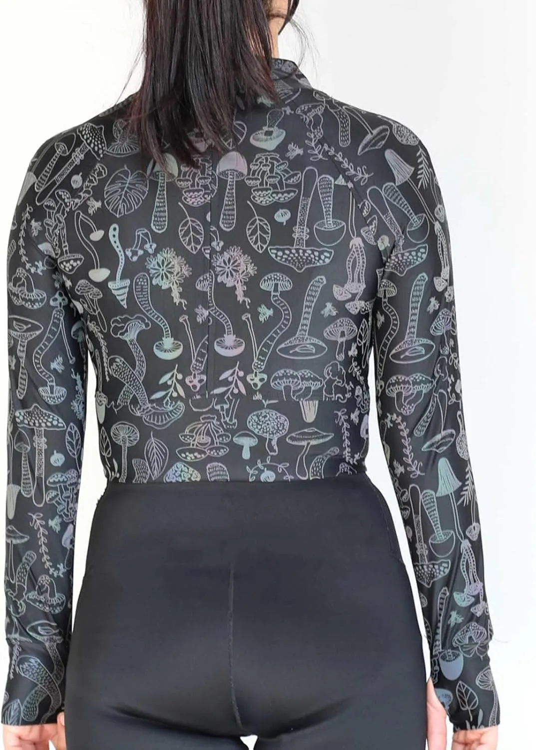 Women Crop Rave Tops for Festival Leopard Reflective Jackets Zipper Holographic Short Bomber Jacket Festival Costumes