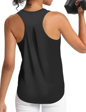 Women's Workout Tank Tops Woman Sleeveless Loose Fit Gym Tops Athletic Shirts Racerback Quick Dry UPF 50 