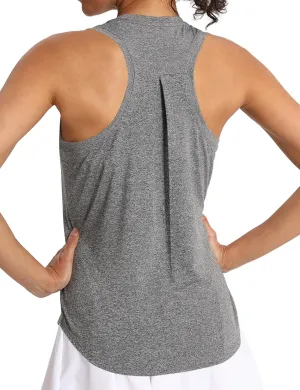 Women's Workout Tank Tops Woman Sleeveless Loose Fit Gym Tops Athletic Shirts Racerback Quick Dry UPF 50 
